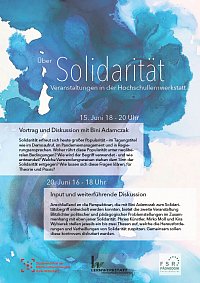 Flyer Solidaritt Veranstaltungen